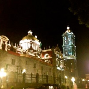 One of the many beautiful cathedrals in Puebla
