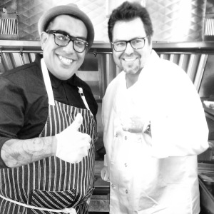 Celebrity Chef and Food stylist Aaron J. Perez and Host Rick Najera