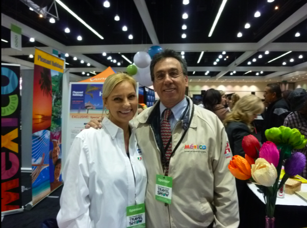Editor of The Mexico Report, Susie Albin-Najera with Jorge Gamboa, Director of Mexico Tourism Board Los Angeles