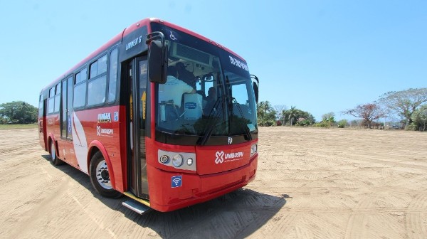 New modern bus transportation in Puerto Vallarta